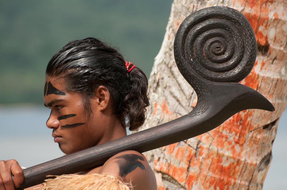 Fiji Warrior at wedding ceremony