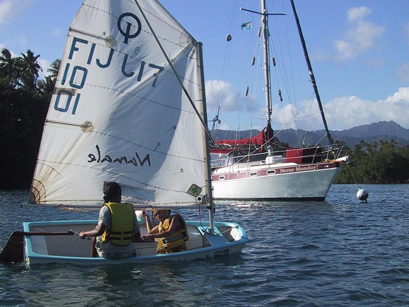 Yacht Never Monday in Savusavu Fiji