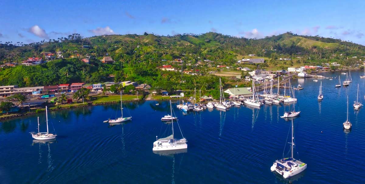 Visiting yachts in Savusavu Fiji